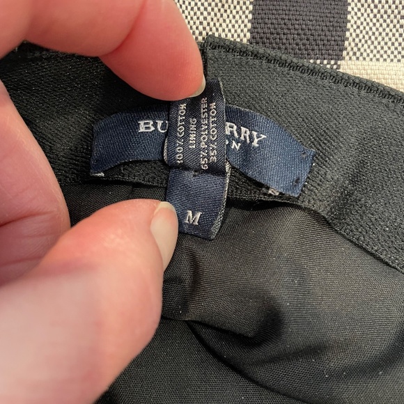 Burberry Navy Exaggerated Check Cotton Bucket Hat Size M main image 5